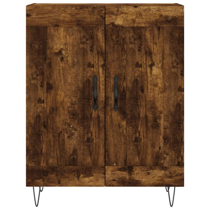 Highboard Smoked Oak 69,5x34x180 cm Engineered Wood
