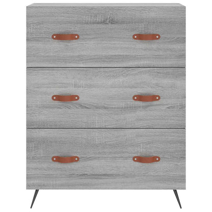 Highboard Grey Sonoma 69,5x34x180 cm Engineered Wood