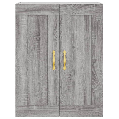 Highboard Grey Sonoma 69,5x34x180 cm Engineered Wood