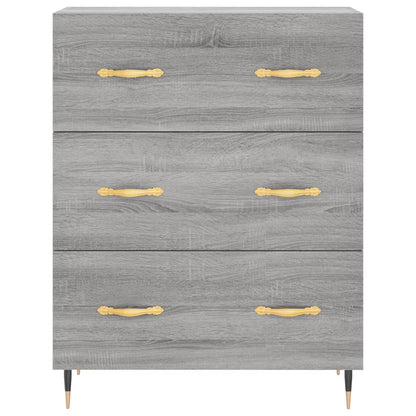 Highboard Grey Sonoma 69,5x34x180 cm Engineered Wood