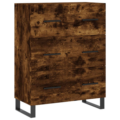 Highboard Smoked Oak 69,5x34x180 cm Engineered Wood