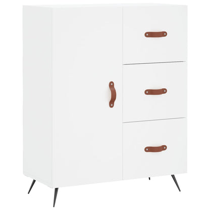 Highboard White 69,5x34x180 cm Engineered Wood