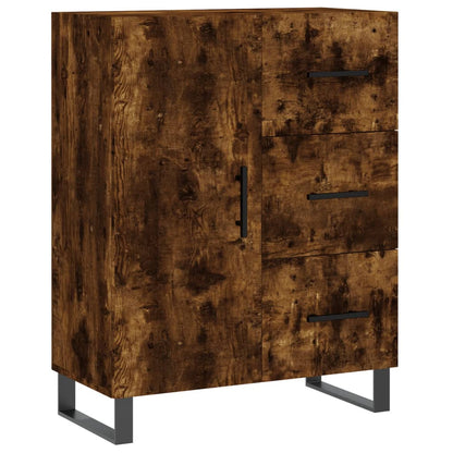 Highboard Smoked Oak 69,5x34x180 cm Engineered Wood