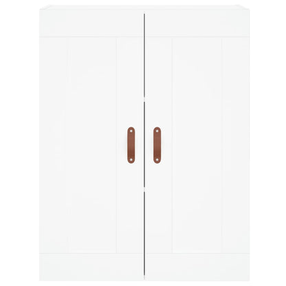 Highboard White 69,5x34x180 cm Engineered Wood