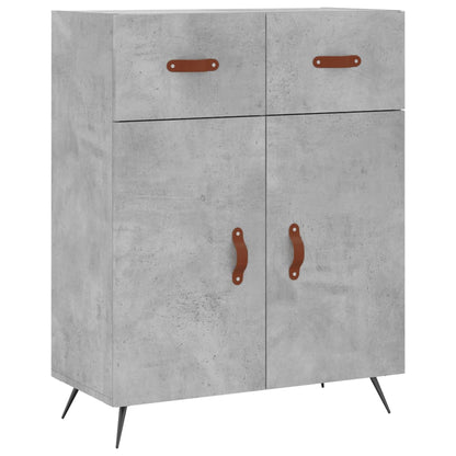 Highboard Concrete Grey 69,5x34x180 cm Engineered Wood