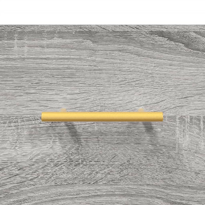 Highboard Grey Sonoma 69.5x34x180 cm Engineered Wood
