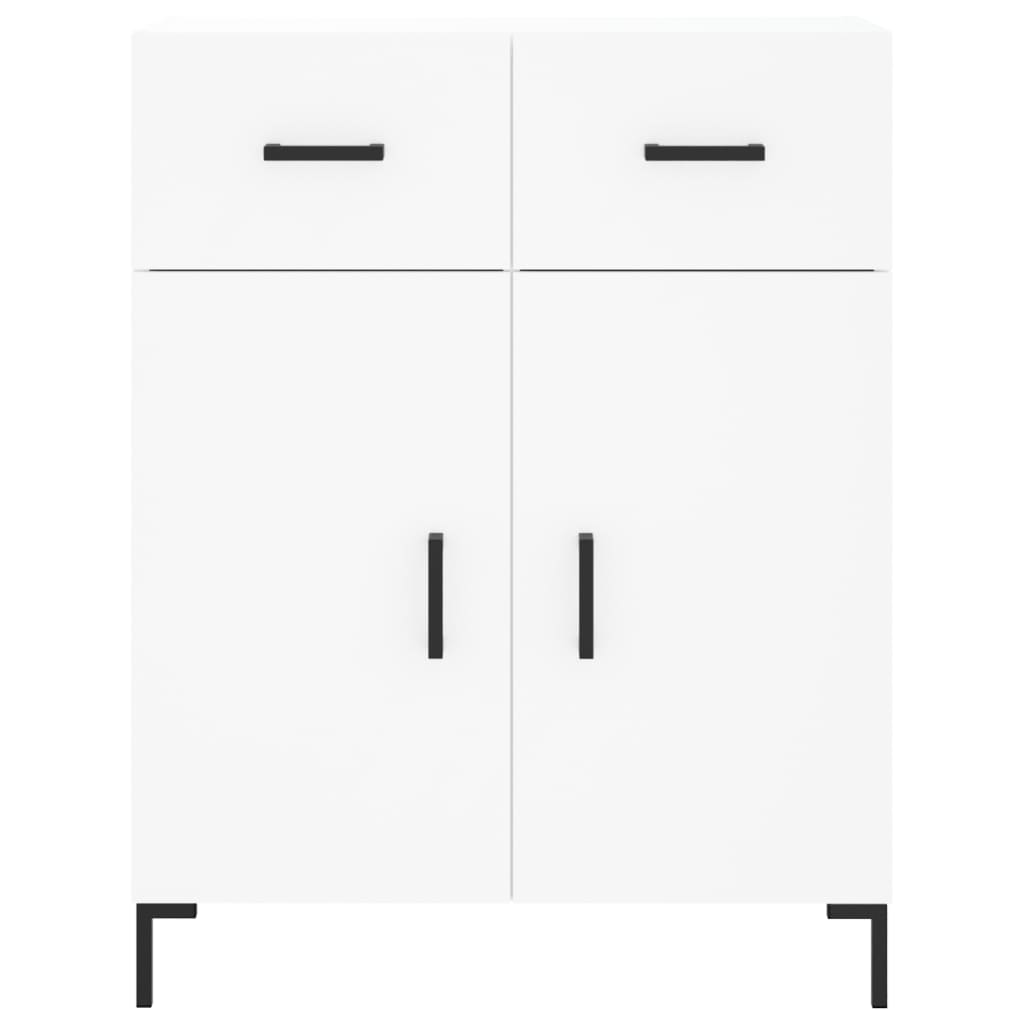 Highboard White 69.5x34x180 cm Engineered Wood