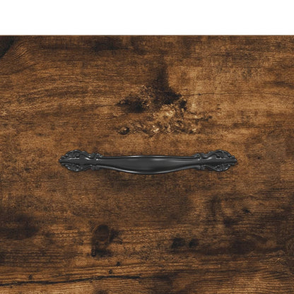Highboard Smoked Oak 69.5x34x180 cm Engineered Wood