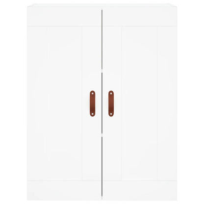 Highboard White 69,5x34x180 cm Engineered Wood