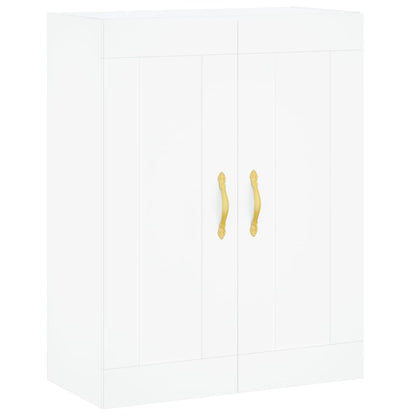 Highboard White 69,5x34x180 cm Engineered Wood