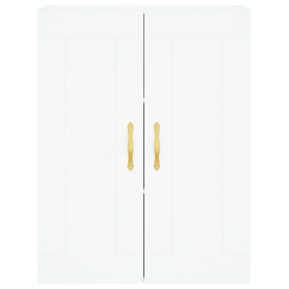 Highboard White 69,5x34x180 cm Engineered Wood