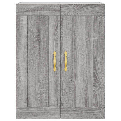 Highboard Grey Sonoma 69,5x34x180 cm Engineered Wood