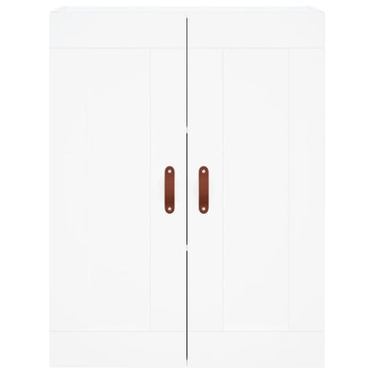 Highboard White 69,5x34x180 cm Engineered Wood
