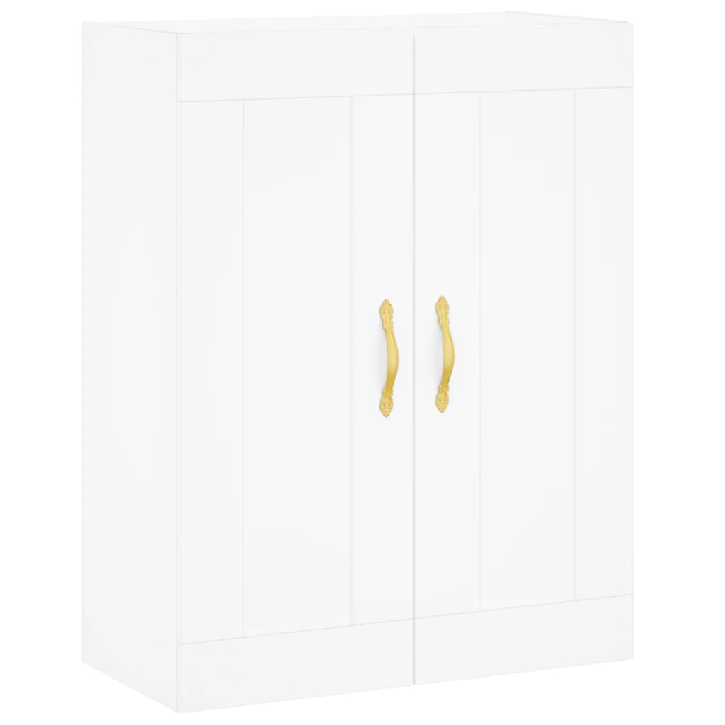 Highboard White 69,5x34x180 cm Engineered Wood