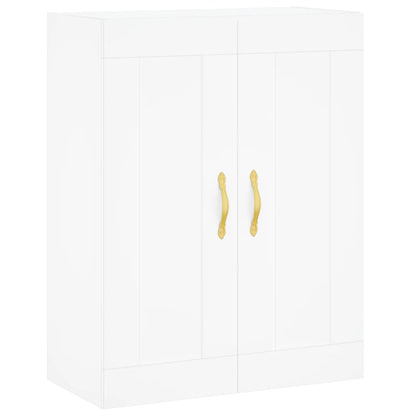 Highboard White 69,5x34x180 cm Engineered Wood