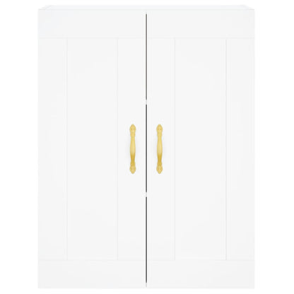 Highboard White 69,5x34x180 cm Engineered Wood