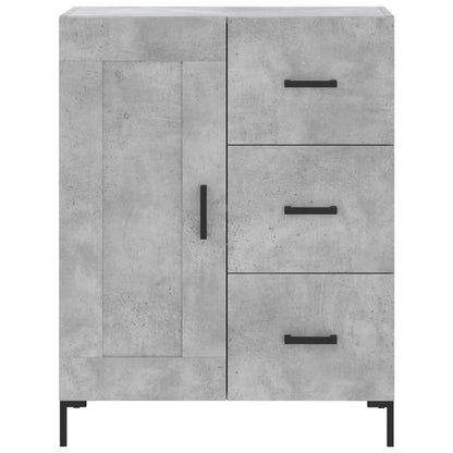 Highboard Concrete Grey 69.5x34x180 cm Engineered Wood