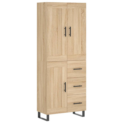 Highboard Sonoma Oak 69.5x34x180 cm Engineered Wood