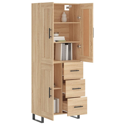 Highboard Sonoma Oak 69.5x34x180 cm Engineered Wood