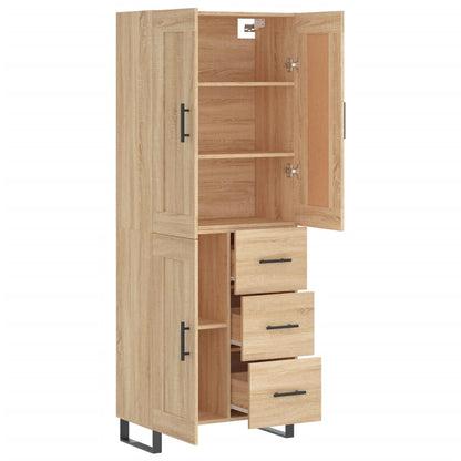 Highboard Sonoma Oak 69.5x34x180 cm Engineered Wood