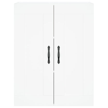 Highboard White 69.5x34x180 cm Engineered Wood