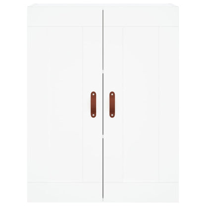Highboard White 69,5x34x180 cm Engineered Wood