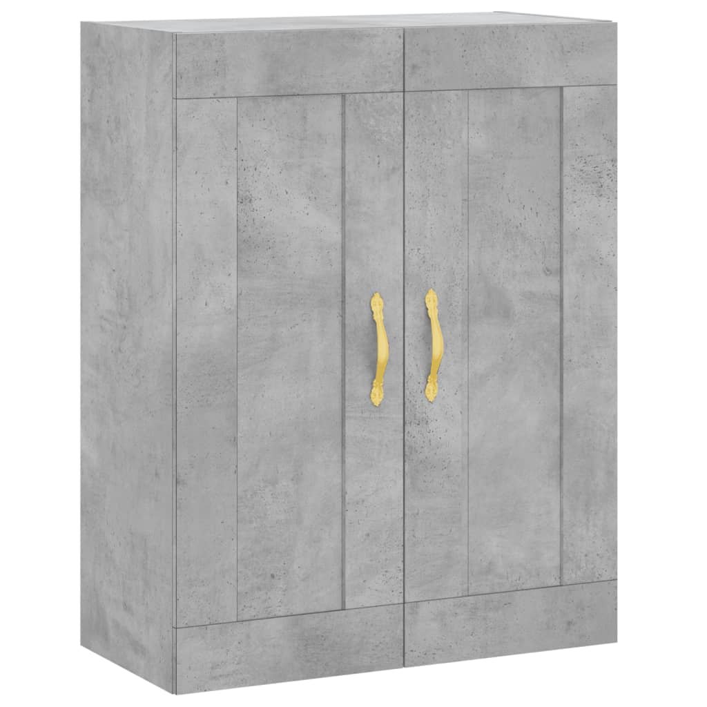 Highboard Concrete Grey 69,5x34x180 cm Engineered Wood