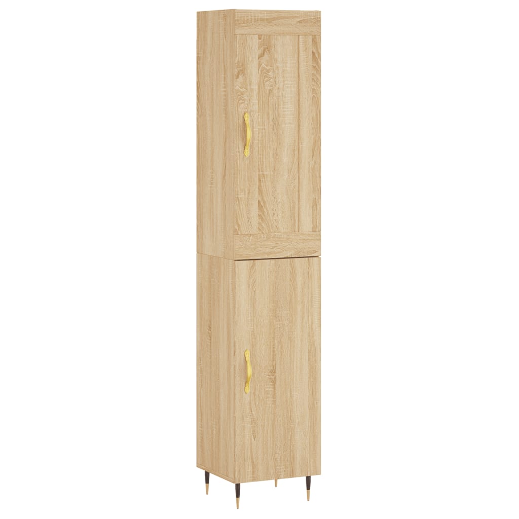 Highboard Sonoma Oak 34.5x34x180 cm Engineered Wood