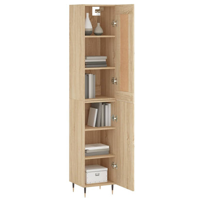 Highboard Sonoma Oak 34.5x34x180 cm Engineered Wood