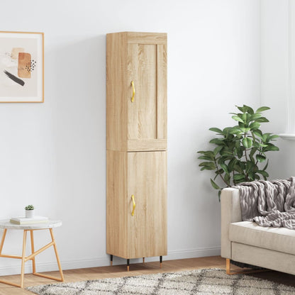 Highboard Sonoma Oak 34.5x34x180 cm Engineered Wood