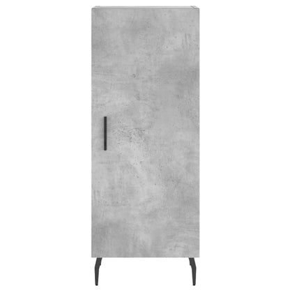 Highboard Concrete Grey 34,5x34x180 cm Engineered Wood