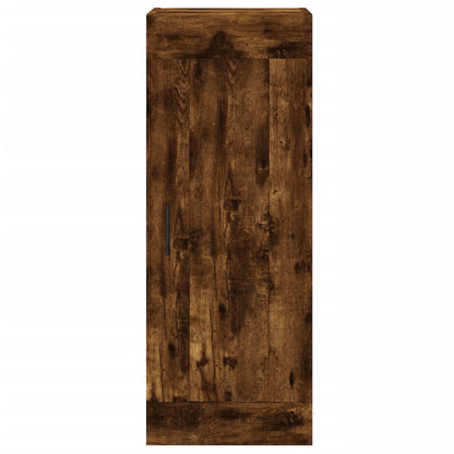 Highboard Smoked Oak 34,5x34x180 cm Engineered Wood