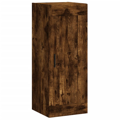 Highboard Smoked Oak 34,5x34x180 cm Engineered Wood