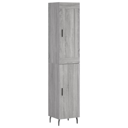 Highboard Grey Sonoma 34,5x34x180 cm Engineered Wood