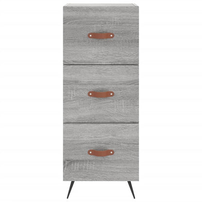 Highboard Grey Sonoma 34.5x34x180 cm Engineered Wood