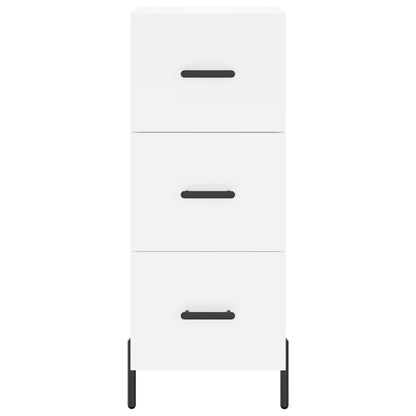 Highboard White 34,5x34x180 cm Engineered Wood