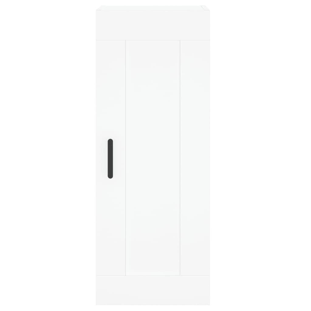 Highboard White 34,5x34x180 cm Engineered Wood