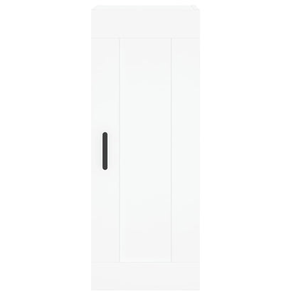 Highboard White 34,5x34x180 cm Engineered Wood