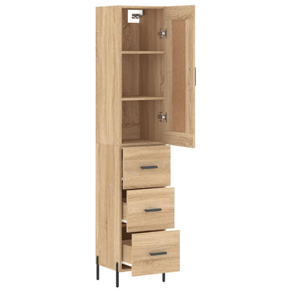 Highboard Sonoma Oak 34,5x34x180 cm Engineered Wood