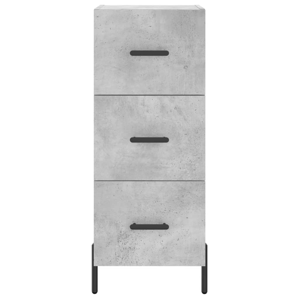 Highboard Concrete Grey 34,5x34x180 cm Engineered Wood