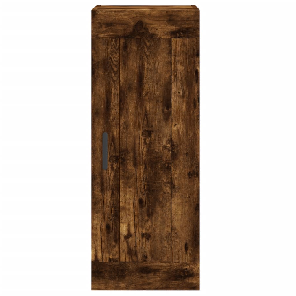 Highboard Smoked Oak 34,5x34x180 cm Engineered Wood
