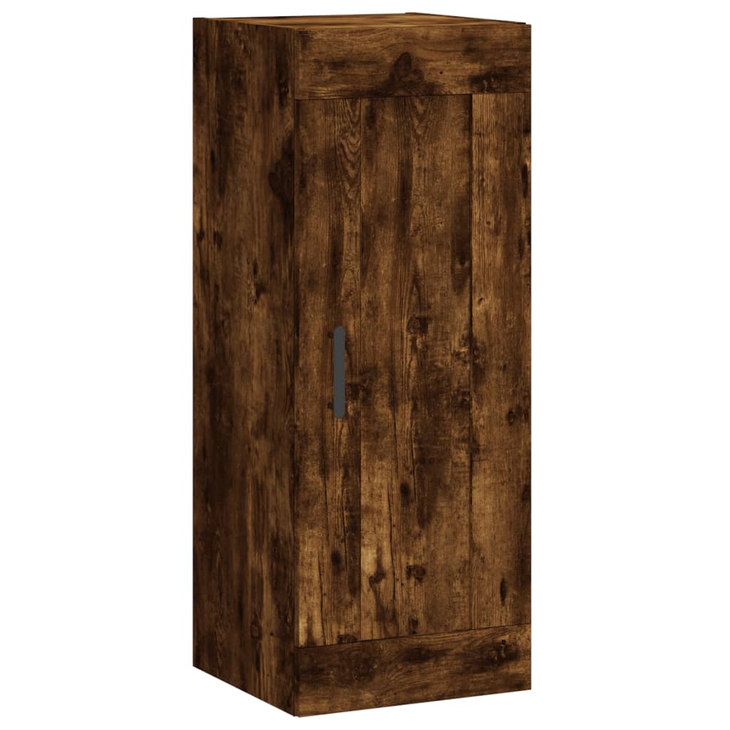 Highboard Smoked Oak 34,5x34x180 cm Engineered Wood
