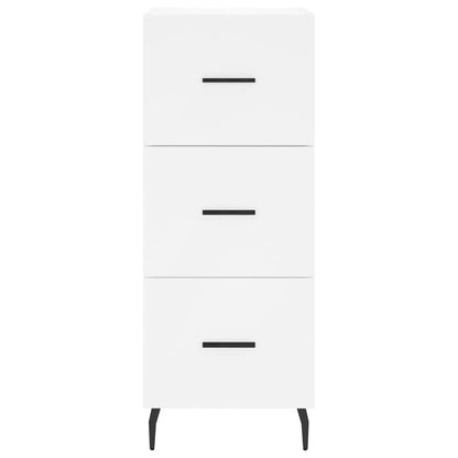Highboard White 34,5x34x180 cm Engineered Wood