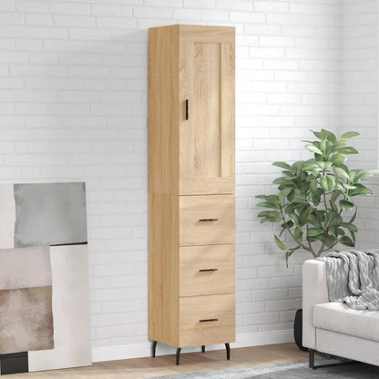 Highboard Sonoma Oak 34,5x34x180 cm Engineered Wood