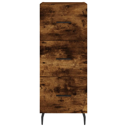 Highboard Smoked Oak 34,5x34x180 cm Engineered Wood