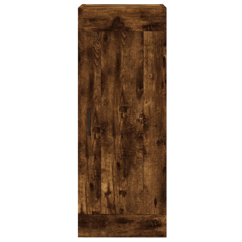 Highboard Smoked Oak 34,5x34x180 cm Engineered Wood