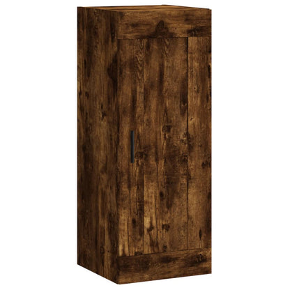 Highboard Smoked Oak 34,5x34x180 cm Engineered Wood