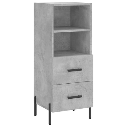 Highboard Concrete Grey 34,5x34x180 cm Engineered Wood