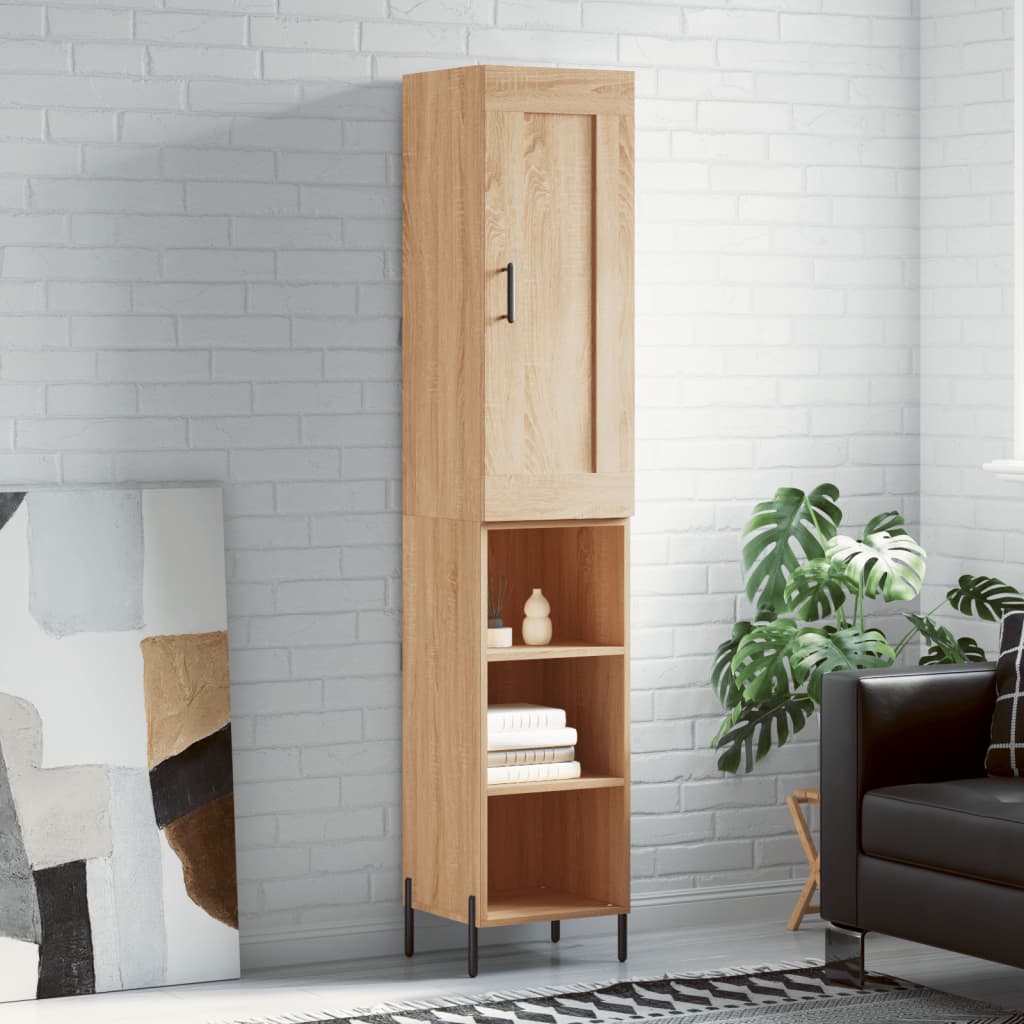 Highboard Sonoma Oak 34,5x34x180 cm Engineered Wood