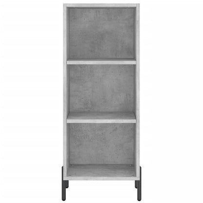 Highboard Concrete Grey 34,5x34x180 cm Engineered Wood